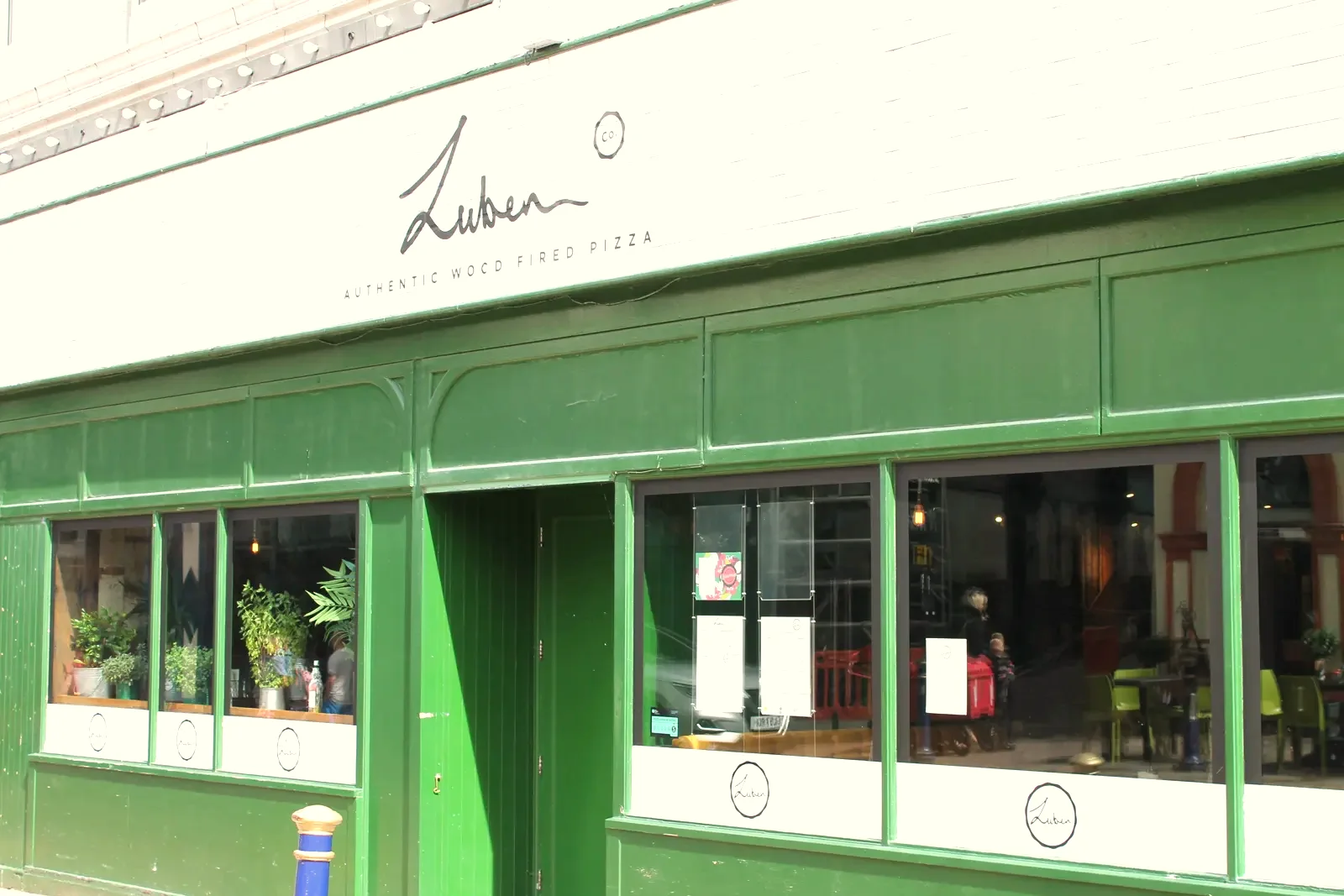 Luben's green and white shopfront on Rendezvous Street