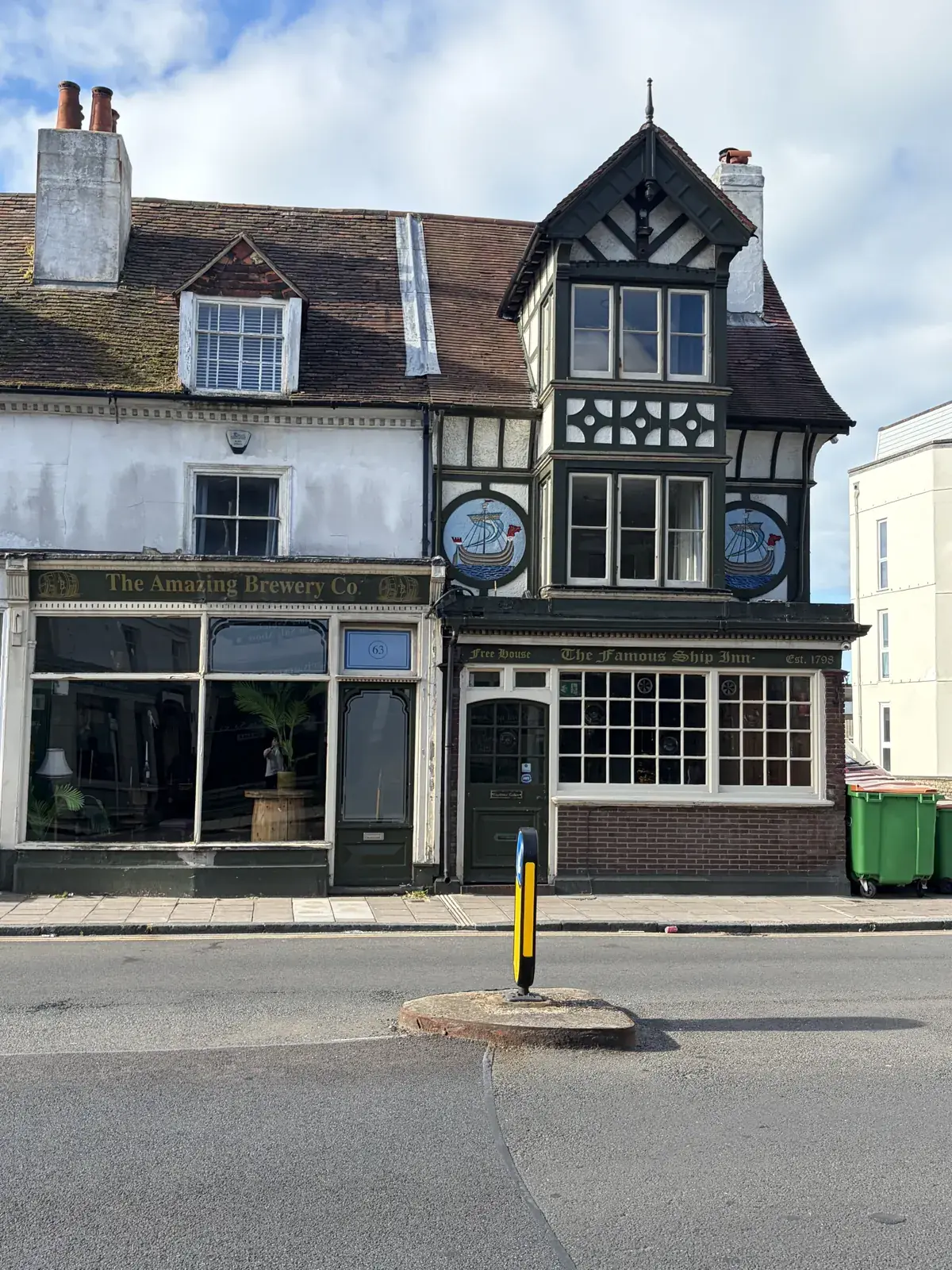 The Ship Inn frontage on Sandgate High Street