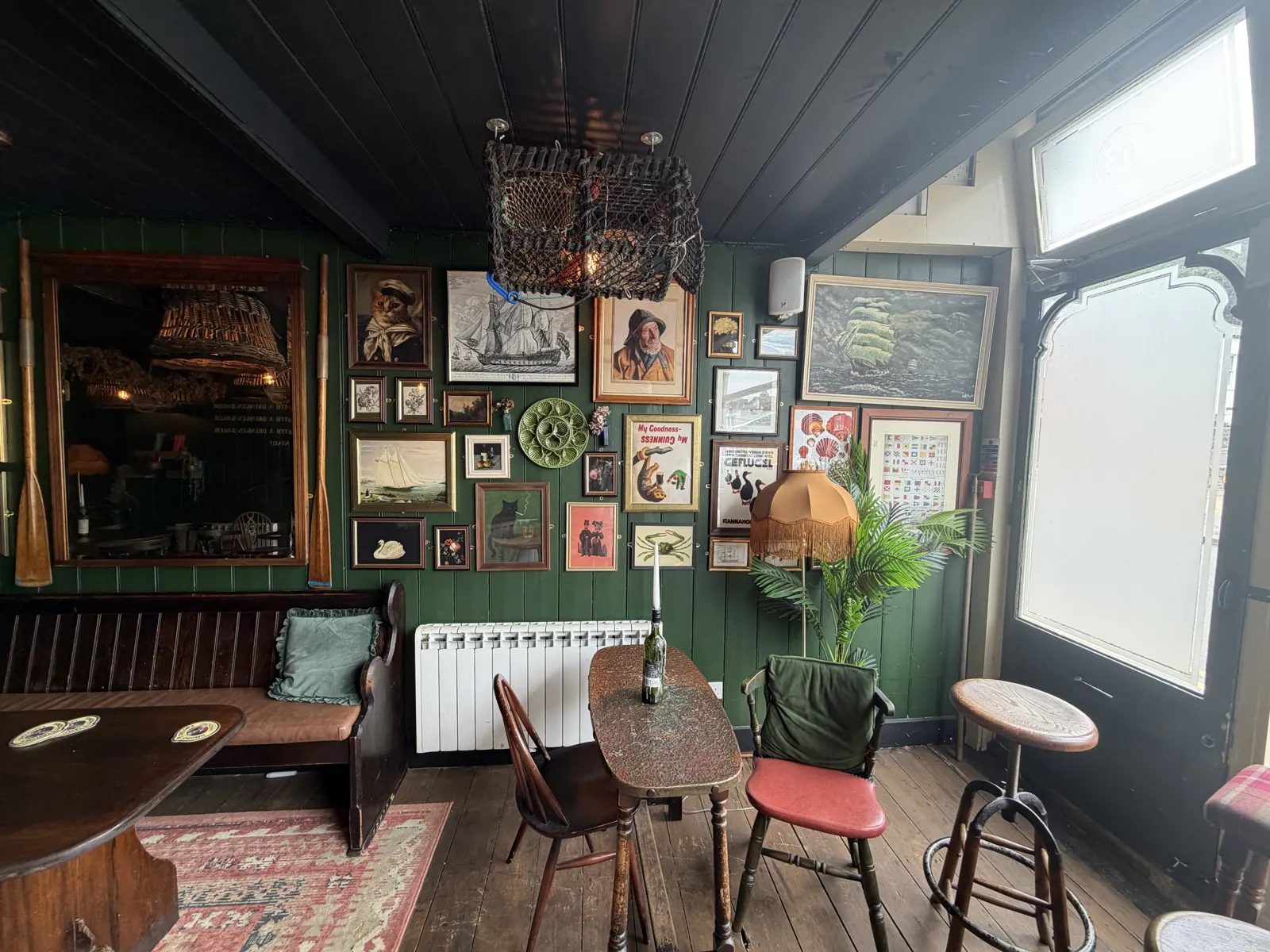 A window corner table at The Ship Inn
